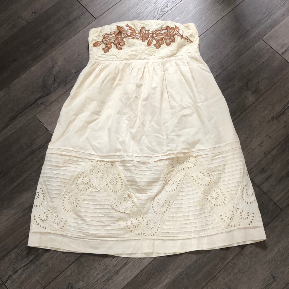 EUC Anthropologie Zehavale strapless dress